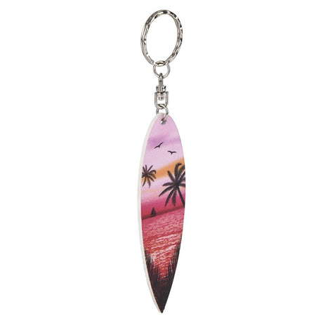 Wooden Surfboard Keychain (1 DZ)