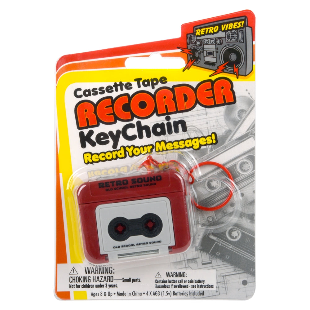 Cassette Tape Recorder Keychain (1 DZ)