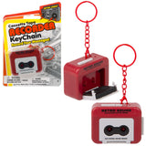 Cassette Tape Recorder Keychain (1 DZ)