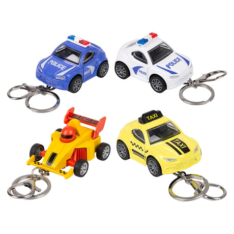 Die-Cast Vehicle Keychain Assortment (18 Ct)