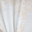 Kendall Fabric Polyester Sheer Fabric - Damask Embroidered, 110" Width (1 Yard)