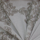 Kendall Fabric Polyester Sheer Fabric - Damask Embroidered, 110" Width (1 Yard)