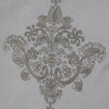 Kendall Fabric Polyester Sheer Fabric - Damask Embroidered, 110" Width (1 Yard)
