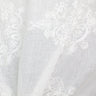 Kendall Fabric Polyester Sheer Fabric - Damask Embroidered, 110" Width (1 Yard)