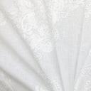 Kendall Fabric Polyester Sheer Fabric - Damask Embroidered, 110" Width (1 Yard)