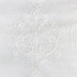 Kendall Fabric Polyester Sheer Fabric - Damask Embroidered, 110" Width (1 Yard)