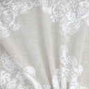 Kendall Fabric Polyester Sheer Fabric - Damask Embroidered, 110" Width (1 Yard)
