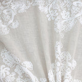 Kendall Fabric Polyester Sheer Fabric - Damask Embroidered, 110" Width (1 Yard)