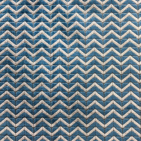 Kenny Cut Velvet Fabric - Zigzag Chevron Pattern, 55" Width (1 Yard)