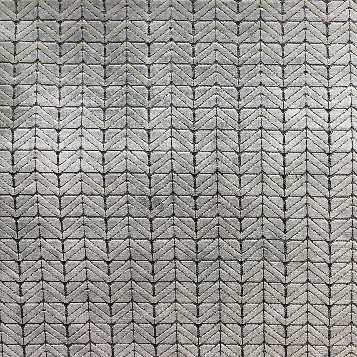 Kenny Cut Velvet Fabric - Zigzag Chevron Pattern, 55" Width (1 Yard)