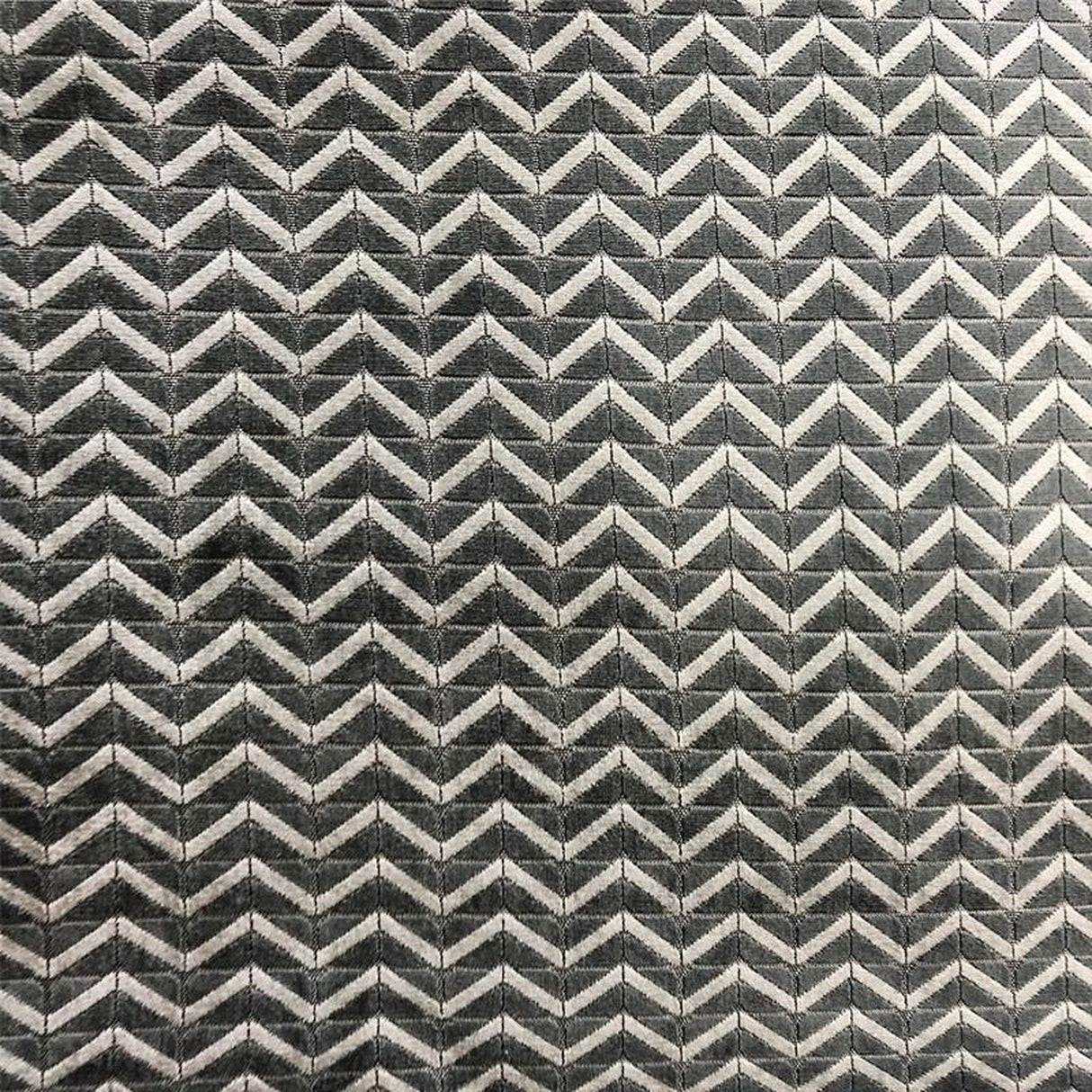 Kenny Cut Velvet Fabric - Zigzag Chevron Pattern, 55" Width (1 Yard)