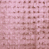 Kerala Small Square Tufted Knots Silk Fabric - 62% Silk, 38% Viscose, 54" Width (1 Yard)