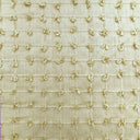 Kerala Small Square Tufted Knots Silk Fabric - 62% Silk, 38% Viscose, 54" Width (1 Yard)