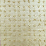 Kerala Small Square Tufted Knots Silk Fabric - 62% Silk, 38% Viscose, 54" Width (1 Yard)
