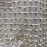 Kerala Small Square Tufted Knots Silk Fabric - 62% Silk, 38% Viscose, 54" Width (1 Yard)