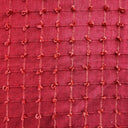Kerala Small Square Tufted Knots Silk Fabric - 62% Silk, 38% Viscose, 54" Width (1 Yard)