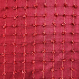 Kerala Small Square Tufted Knots Silk Fabric - 62% Silk, 38% Viscose, 54" Width (1 Yard)
