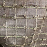 Kerala Small Square Tufted Knots Silk Fabric - 62% Silk, 38% Viscose, 54" Width (1 Yard)