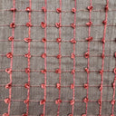 Kerala Small Square Tufted Knots Silk Fabric - 62% Silk, 38% Viscose, 54" Width (1 Yard)