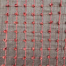 Kerala Small Square Tufted Knots Silk Fabric - 62% Silk, 38% Viscose, 54" Width (1 Yard)