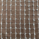 Kerala Small Square Tufted Knots Silk Fabric - 62% Silk, 38% Viscose, 54" Width (1 Yard)
