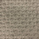 Kerry Quilted Velvet Fabric - Embossed Square Pattern, 58" Width (1 Yard)