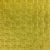Kerry Quilted Velvet Fabric - Embossed Square Pattern, 58" Width (1 Yard)