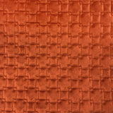 Kerry Quilted Velvet Fabric - Embossed Square Pattern, 58" Width (1 Yard)