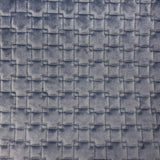 Kerry Quilted Velvet Fabric - Embossed Square Pattern, 58" Width (1 Yard)
