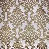 Kiana Damask Cut Velvet On Linen Look Fabric - All Over Damask, 56" Width (1 Yard)