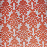 Kiana Damask Cut Velvet On Linen Look Fabric - All Over Damask, 56" Width (1 Yard)