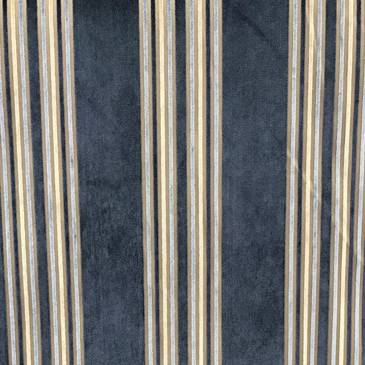 Kira Fabric Velvet Fabric - Striped Multi-Colored, 57" Width (1 Yard)