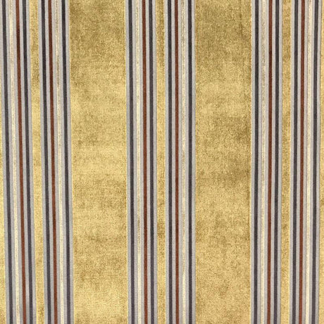 Kira Fabric Velvet Fabric - Striped Multi-Colored, 57" Width (1 Yard)