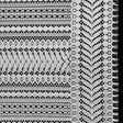 Luminous Corded Lace Panel with Finished Fringed Edges - Ivory Dot and Leaf Stripes