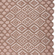 Corded Lace with Finished Edges - Maroon and Taupe Decorated Diamond Stripes