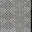 Corded Lace with Finished Edges - Ivory Decorated Diamond Stripes