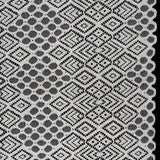 Corded Lace with Finished Edges - Ivory Decorated Diamond Stripes