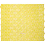 Corded Lace with Scalloped Finished Edges - Yellow and Ivory Leafy Vines and Flowers