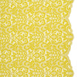 Corded Lace with Scalloped Finished Edges - Yellow and Ivory Leafy Vines and Flowers