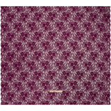 Re-Embroidered Stretch Lace with Finished Edges - Florentina Plum Purple Blossom Trios and Leaves - Tatiana Collection