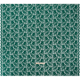 Stretch Raschel Lace with Finished Scalloped Edges - Luminous Emerald Green Flowers, Leaves and Swirls - Crina Collection