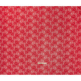 Stretch Corded Raschel Lace with All-Over Glitter - Red on Red Floral