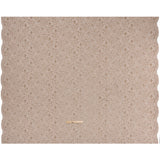 Stretch Corded Lace with Finished Edges - Cub Brown and Natural Bold Blooming Florals - Dania Collection
