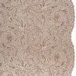 Stretch Corded Lace with Finished Edges - Cub Brown and Natural Bold Blooming Florals - Dania Collection