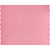 Stretch Corded Lace with Finished Edges - Raspberry Pink and Natural Bold Blooming Florals - Dania Collection