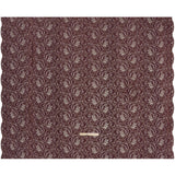 Stretch Metallic Corded Lace with Finished Edges - Deep Orchid Purple and Gold Bold Blooming Florals - Dania Collection