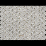 Stretch Metallic Corded Lace with Finished Edges - Ivory and Gold Bold Blooming Florals - Dania Collection