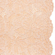 Stretch Corded Lace with Finished Edges - Shell Coral Orange and Natural Tropical Blossoms - Ottilie Collection