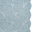Stretch Corded Lace with Finished Edges - Storm Blue and Natural Tropical Blossoms - Ottilie Collection