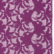 Recycled Stretch Raschel Lace with Finished Edges - Anemone Purple Dancing Lilies